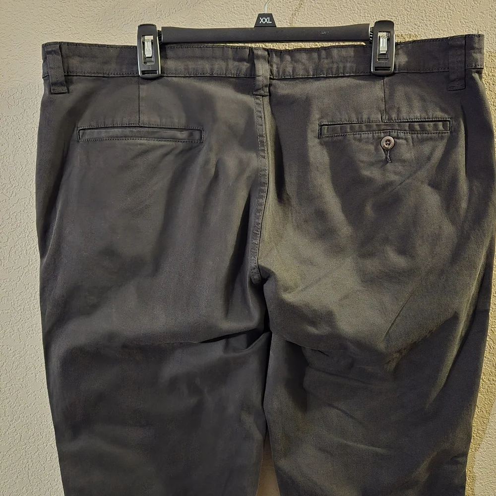 George Mens New Black Casual Chino Slim Dress Pants 40 X 30